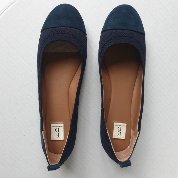 Ellen DeGeneres Lilliane Knit Heart Lagoon Bay Blue Slip-On Ballet Flats Sz 7.5 - Picture 9 of 16